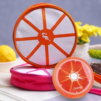 

weekly rotating pill organizer 7 days pill box portable storage organizer pill case wallet medicine box