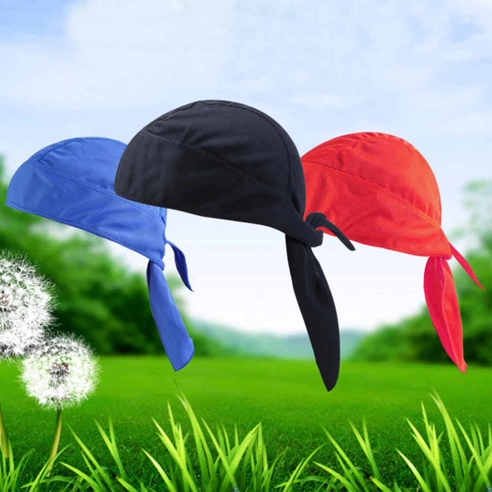 buy Under Helmet Riding Cap Bike Cycling Headband Half Head Scarf Breathable Multifunction Quick Dry Motorcycle Accessories