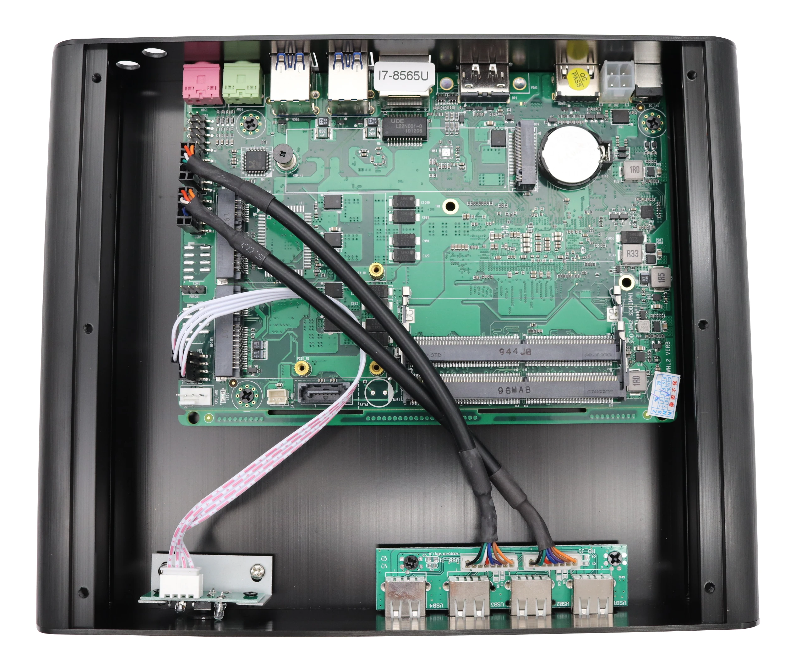  Eglobal Intel Core i7 8500U/8565U Fanless Mini PC Max 64GB RAM DDR4 Gaming Computer 4K HD2.0 DP1.2 