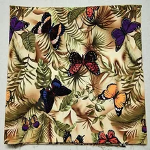 50x105 см цветная хлопковая ткань с принтом бабочки, ткань с животными, Лоскутная ткань для одежды, вечерние сумки, домашний декор