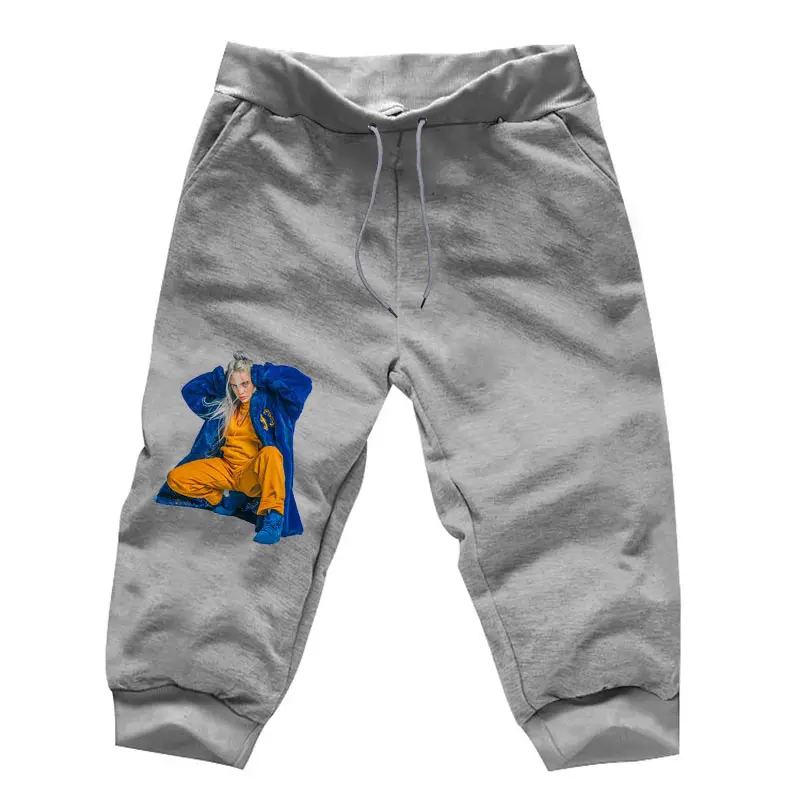 Billie Eilish/уличная одежда; укороченные брюки; сезон осень; Harajuku; 7 минут; брюки для мальчиков; модные спортивные брюки; мужские хлопковые шаровары