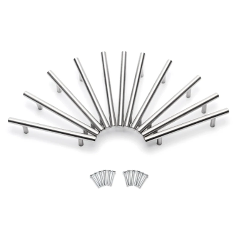 

15Pcs Furniture Handles Kitchen Cabinet T Pulls Handles Knobs Stainless Steel Handles for Furniture Door Cabinet Bar Handle 150x