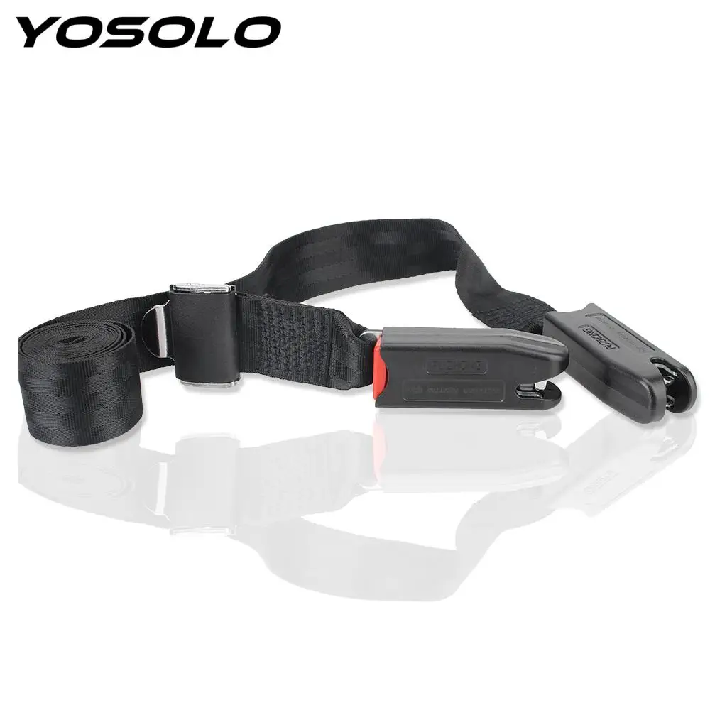 Car Kids Safety Seat Latch Belt Adjustable Fixing Strap ISOFIX Interface Connect 