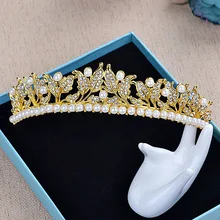 Любовь в Ираке невесты Свадебные аксессуары корейский стиль сладкие золотые резинки для волос свадебное платье versilile невесты корона