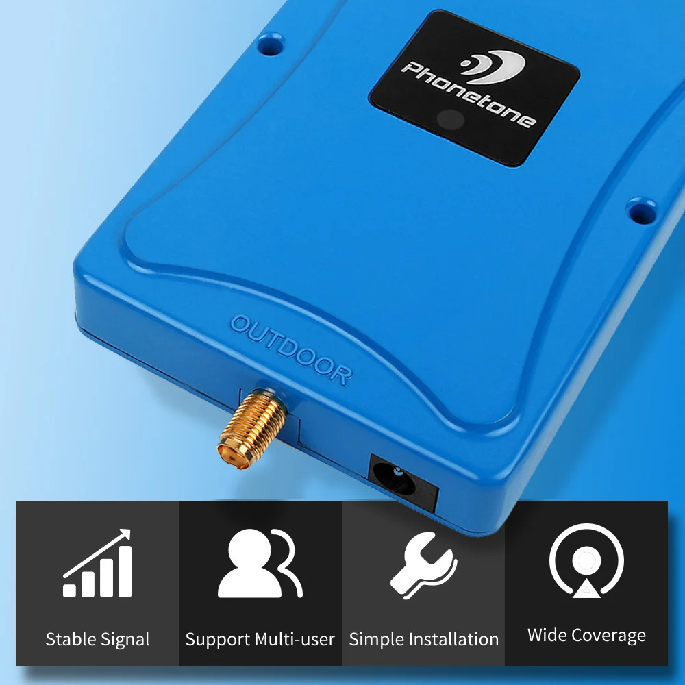 4G LTE 700mhz Cellular Amplifier Smart 4g 700 Signal Repeater ALC control B 12/17 Moblie phone Booster 63dBi Gain 4G Network Kit