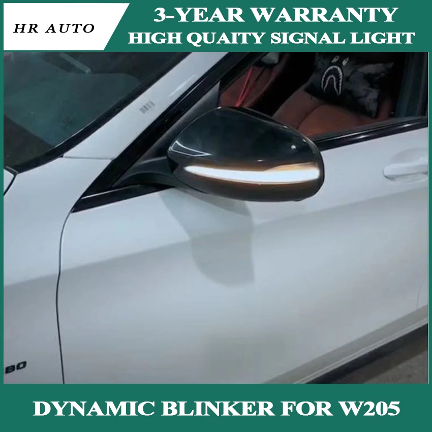 

For Benz C E S GLC Class Dynamic Turn Signal Light W205 W213 W222 X253 C63 E63 C200 Side Wing Rear View Mirror COVER Indicator