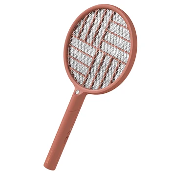 

90 Degree Folding Handle Fly Swatter Electronic Swatter LED Mosquito Pest Control with 1200mAh Battery for Outdoor