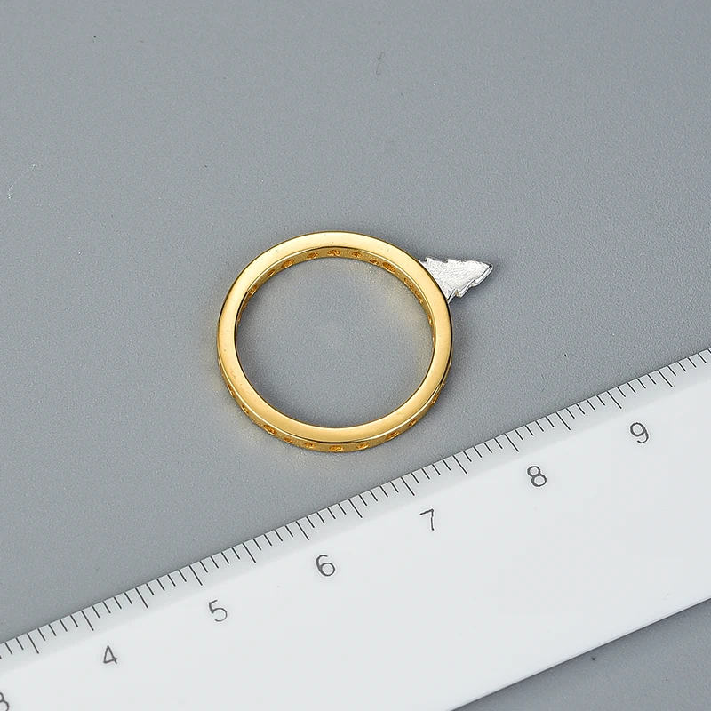 Lotus Fun, настоящее 925 пробы, серебряное 18 К Золотое кольцо ручной работы, изящное ювелирное изделие, креативные кольца в стиле кантри-роуд-дерево для женщин, бижутерия