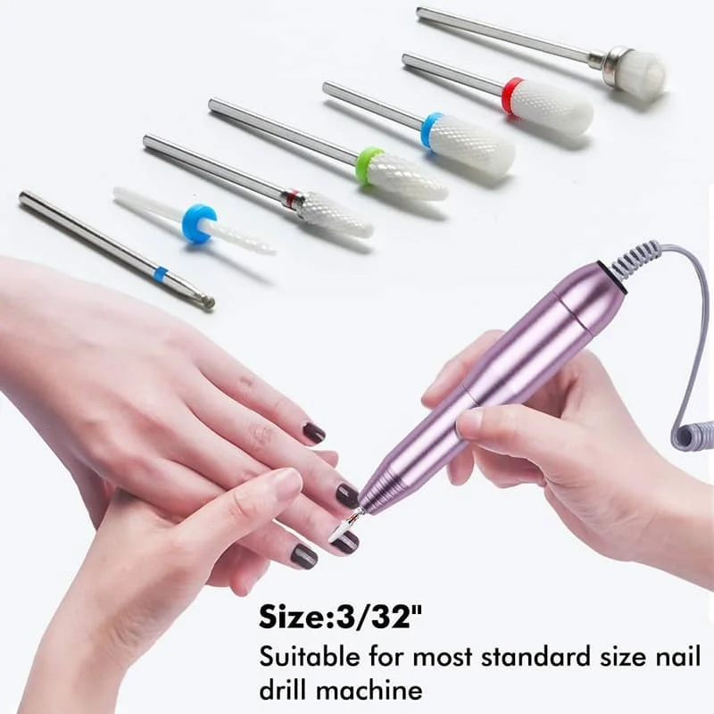 

Carbide Tungsten Nail Bits Milling Cutter Burrs Electric Nail Drill Bit For Manicure Buffers Drill Pedicure Cuticle Clean Tools