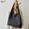 [BXX] High Capacity PU Leather Bags For Women 2022 Autumn Winter Trend Branded Ladies Shoulder Travel Handbags and Purses HO969 ► Photo 1/6