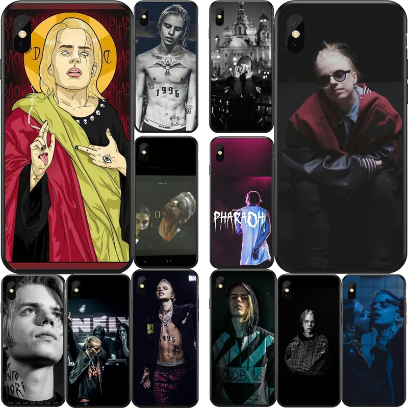 

Pharaoh and homeless god Soft silicone TPU Tampa da Caixa Do Telefone Shell Para O IPhone 4 5 6 7 8 X XR Plus Coque Farao rapper