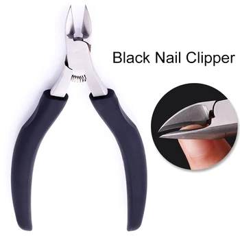 

1 Pc Black Nail Clipper Cutter Nail Trimming Cuticle Remover Tools Sharp Edge Stainless Steel Pedicure Nail Care Tools
