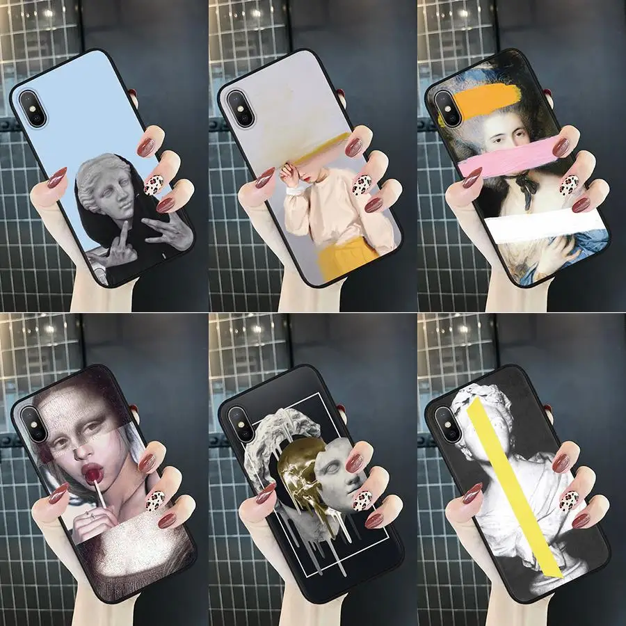 Чехол для Coque iPhone 11 Pro Max XS XR X 7 8, 6, 6 S, Plus, для samsung A51 A71 A40 A50 A70 J3 J5 J7 S7 S8 S9 плюс Чехол художественным