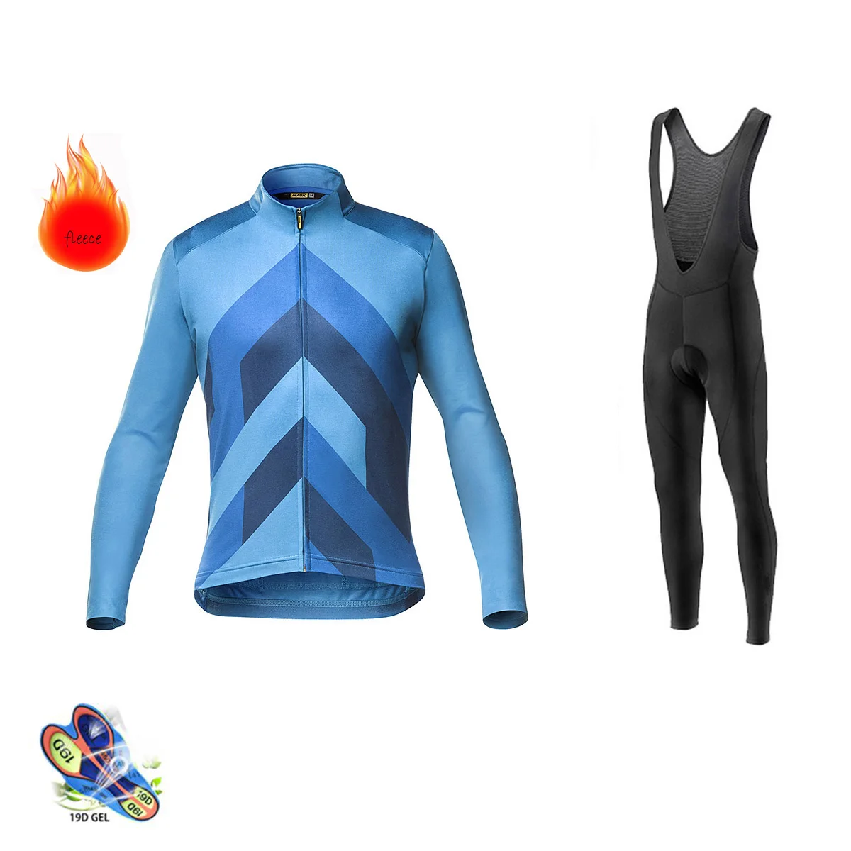 

2019 Mavic Pro team Winter Long Sleeve Cycling Jersey Set MTB Bike Clothing Uniform Thermal Fleece Bicycle Maillot Ropa Ciclismo