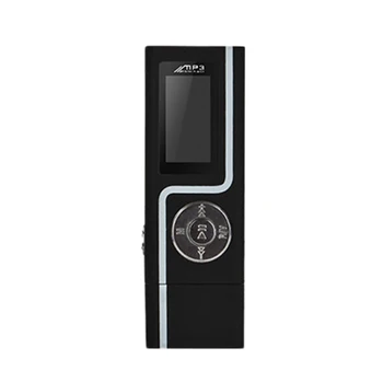 

Mp3 Music Player 16Gb Recording Function With Fm Two Headphone Jack U Disk Mini Walkman Black Plastic