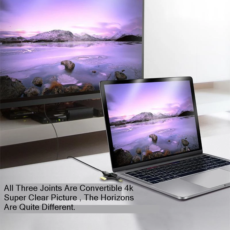 SeenDa Mini DP штекер HDMI Женский адаптер HDMI для DP порт передачи Hdmi1.4 4k* 2k три-в-одном адаптер конвертер