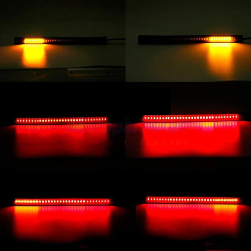 Задний фонарь светодиодный для мотоцикла 4 шт. лента 3528 + 3014 стоп сигнал 48smd задний