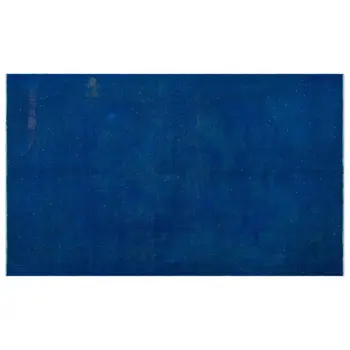 

Handmade Blue Vintage Overdyed Turkish Area Rug 167x278 Cm-5'6''X9'1''