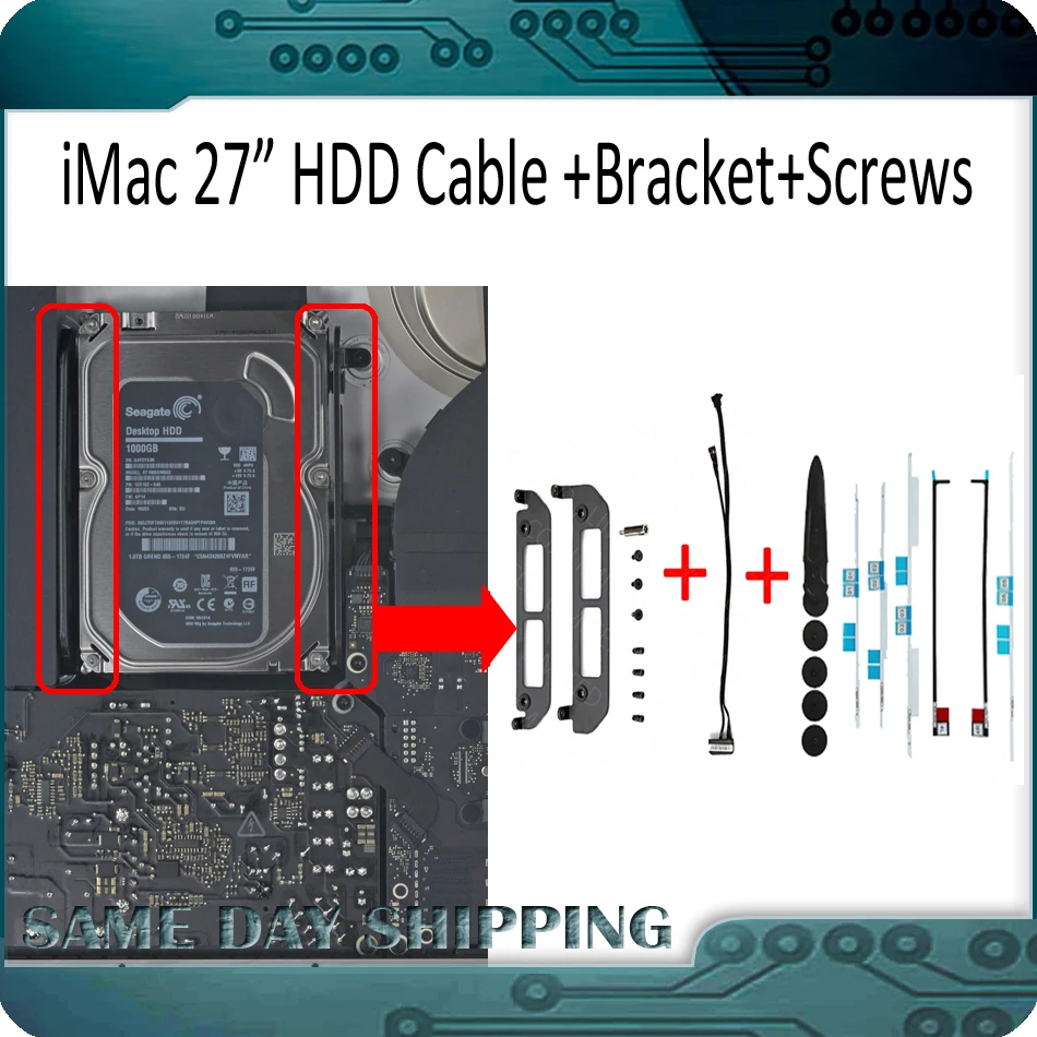 Новинка Для iMac 27 &quotA1419 A2115 держатель жесткого диска кронштейны для с кабелем и клейкой полосой стикер 2012 2019