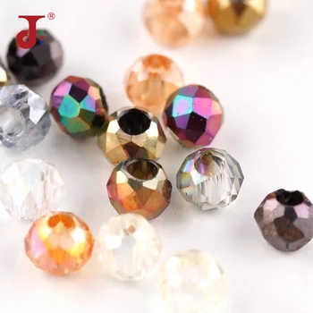 

5200pcs High Quality Glass Beads Big Hole Electroplated Beads For Necklace Bracelet Making DIY Ball Handmaking Accessories