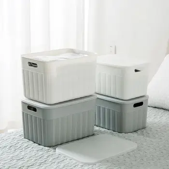 

2020Hot Clothes Storage Box Bins with Lid Snacks Toy Case Underwear Organizer Plastic Container Cabinet Box Closet Organizer