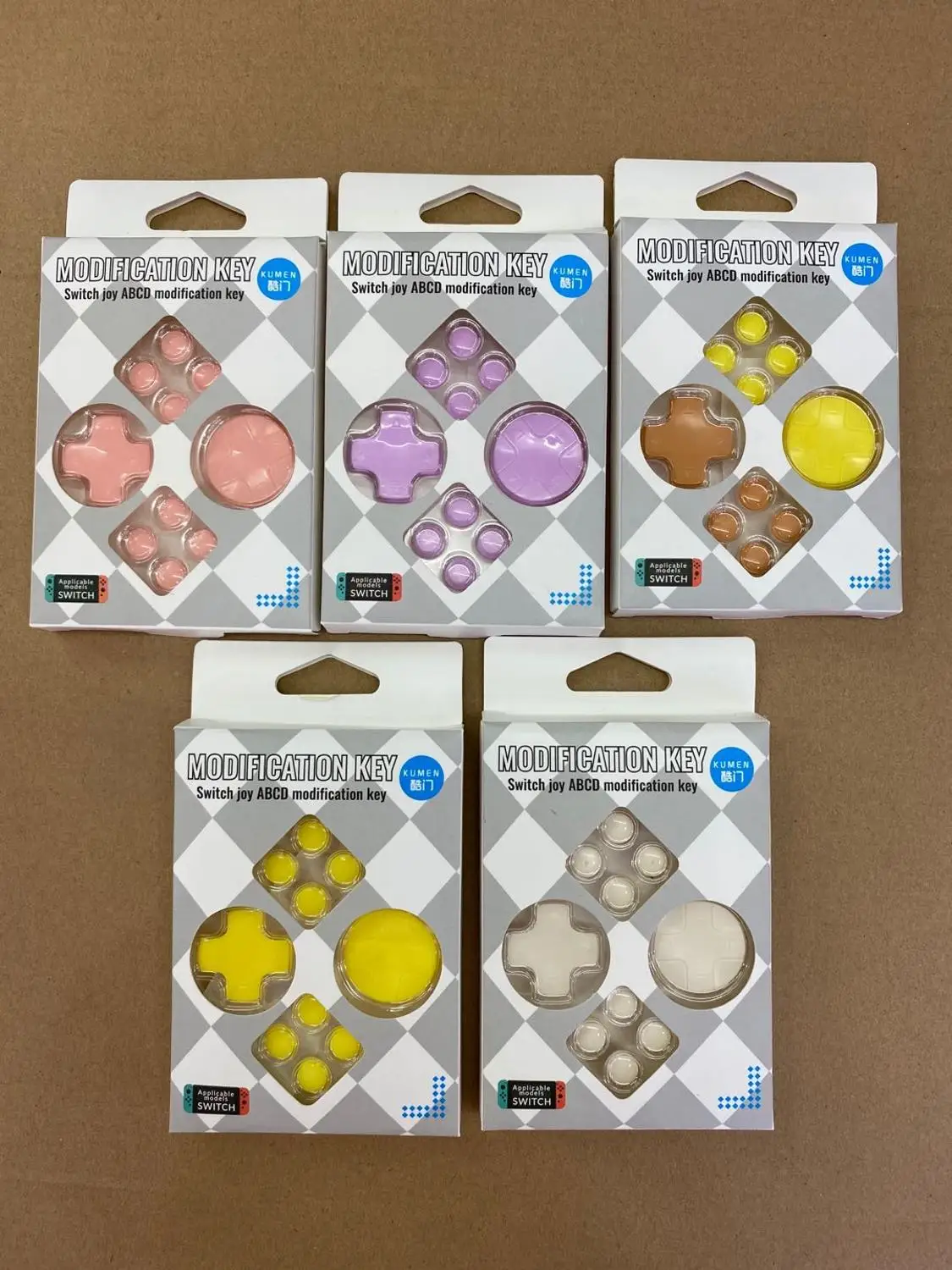 Direction ABXY Key Sticker D Pad Button Cap Set for Nintend Switch Joy Con Controller Purple