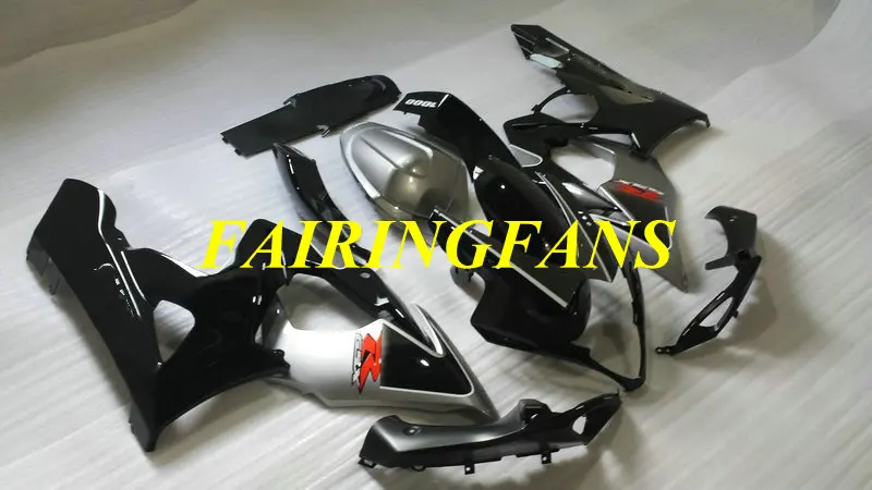 Литьевая форма для мотоцикла обтекатель для GSXR1000 K5 05 06 GSXR 1000 2005 2006 серебристый черный Обтекатели Кузов+ подарки SB25