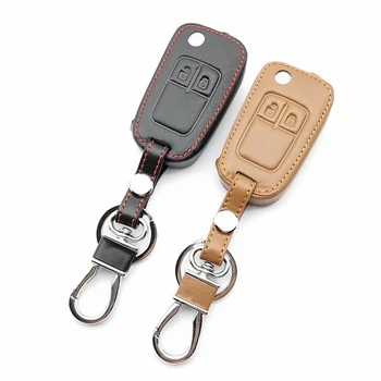 

Hot sale 100% leather car key case For Opel Astra J Mokka Insignia Zafira Corsa D C cascade Karl Adam Meriva car key cover shell