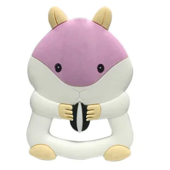 

Food Grade Silicone Teethers DIY Animal Squirrel Baby Teether Infant Baby Silicone Chew Charms Kids Teething Gift Toddler Toys