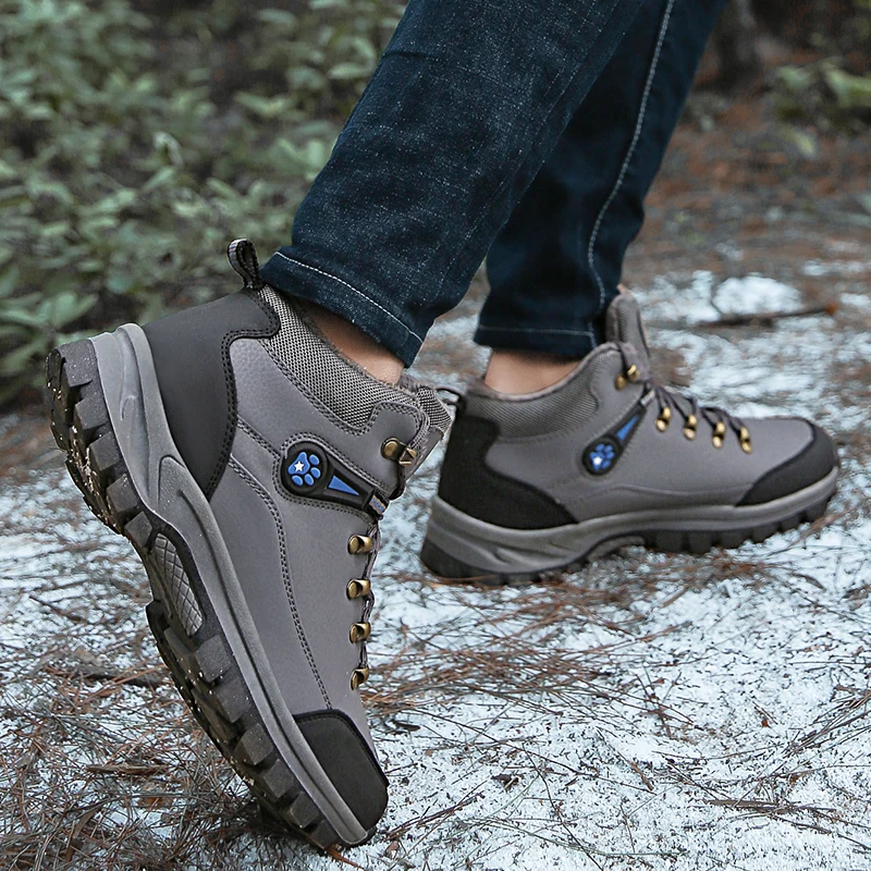 

Rommedal Men's Waterproof Hiking Boot Winter Snow Boots Outdoor Mid Ankle Boots Lace up for Backpacking Working high top shoes