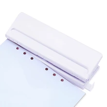 Белый 6 Дырокол вкладыш Стандартный для перфорации бумаги Регулируемый степлер для домашнего офиса привязки принадлежности для студентов канцелярские принадлежности