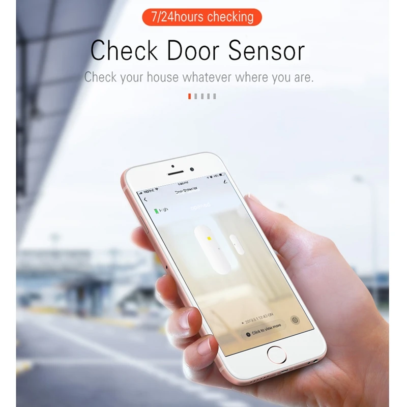 Tuya Smart WiFi Door Sensor Door Open / Closed Detectors Compatible with Alexa Google Home IFTTT Tuya APP
