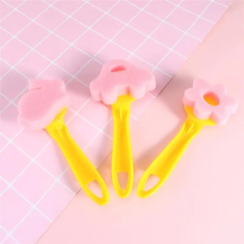 Набор губчатых кистей и палитры для творчества 25 шт. красочная ранняя обучающая