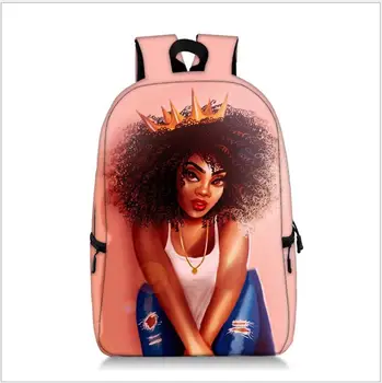 

Afro Baby Girl School Backpack for Kids Girls Cartoon Storage Schoolbag Children Girls Cute Shoulder Bags Travel Mochilas