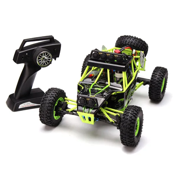$96.11 Wltoys 12428 Rc Car 4WD 2.4Ghz 1:12 Radio Remote Control Car Off-road Car Model Toy High Speed 50km/h Vehicle With LED Light