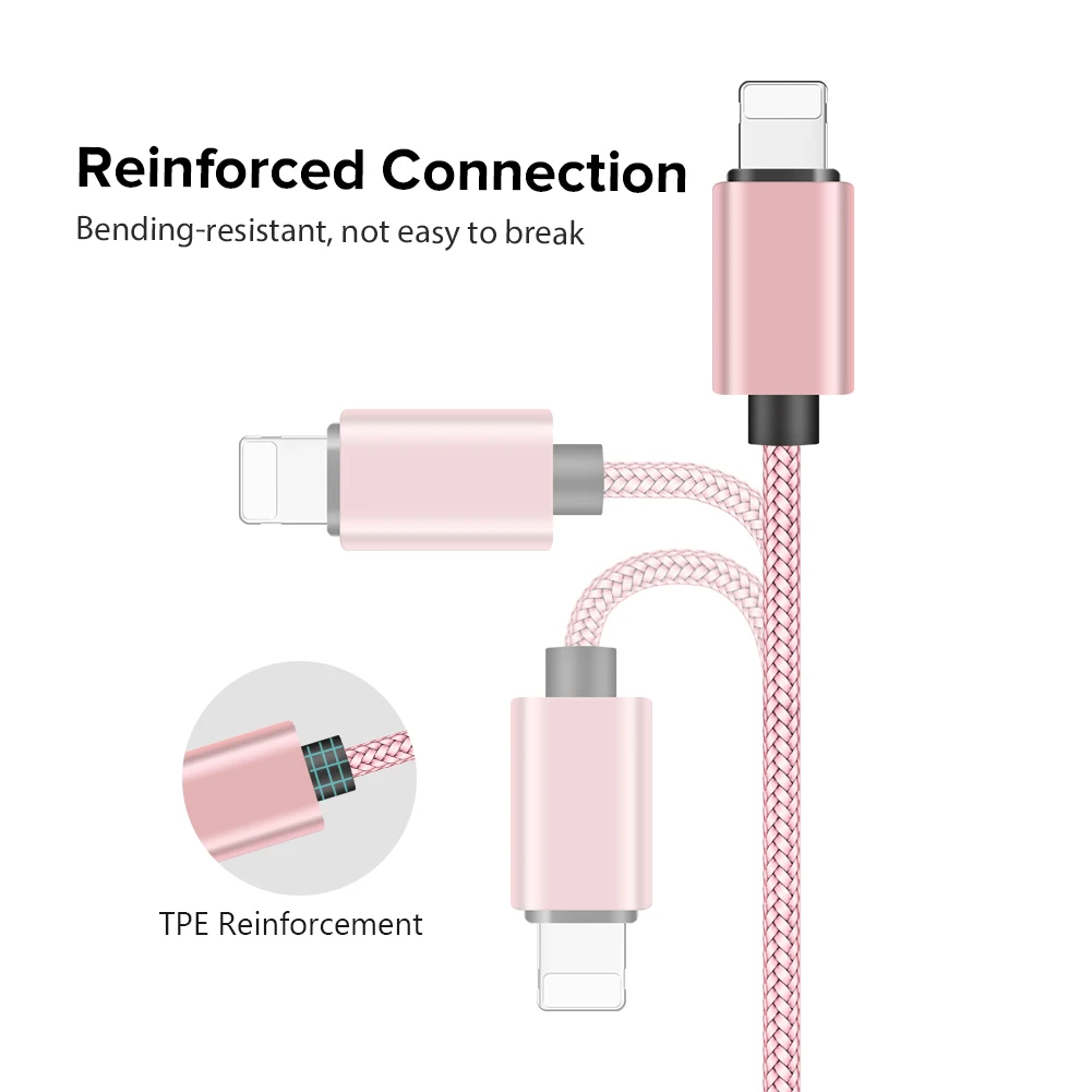Высокое качество Быстрая зарядка для lightning micro type c usb кабель передачи данных для телефона планшета ручной работы 3M анти электричества