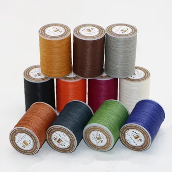 

Handmade leather carving DIY high quality wax thread Hand sewing thread 3 strands braided round wax thread