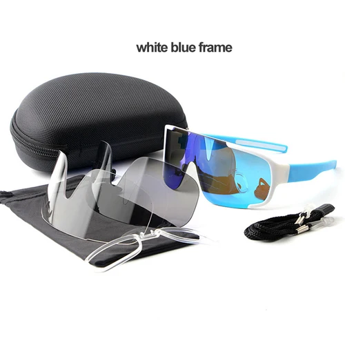 white blue frame Велосипедные очки для езды на велосипеде, шоссейные горные спортивные солнцезащитные очки, поляризационные мужские солнцезащитные очки, уличные велосипедные защитные очки Merk Asprie - Цвет: white blue frame