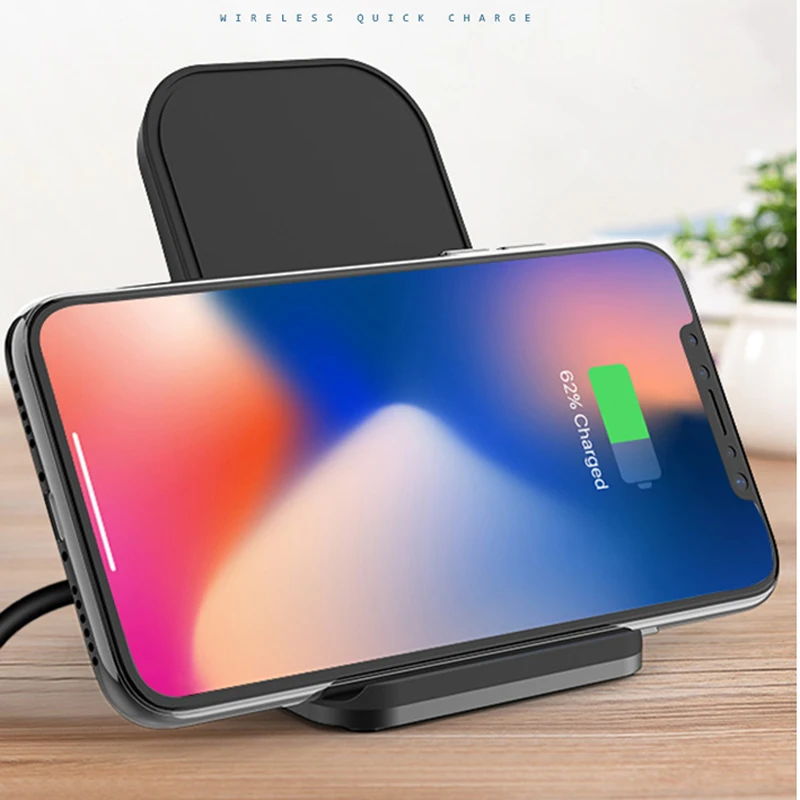 10 Вт Быстрое беспроводное зарядное устройство для iphone xaiomi note 9 qi Беспроводное зарядное устройство для samsung Note 9 Note 8 S10 Plus Беспроводная зарядная площадка