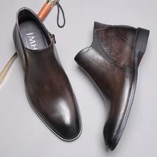 New High Quality Luxury Brand Men Boots Genuine Leather Fashion Ankle Boot Designer Chelsea Mens Dress Boots Shoes New High Quality Luxury Brand Men Boots Genuine Leather Fashion Ankle Boot Designer Chelsea Mens Dress Boots Shoes