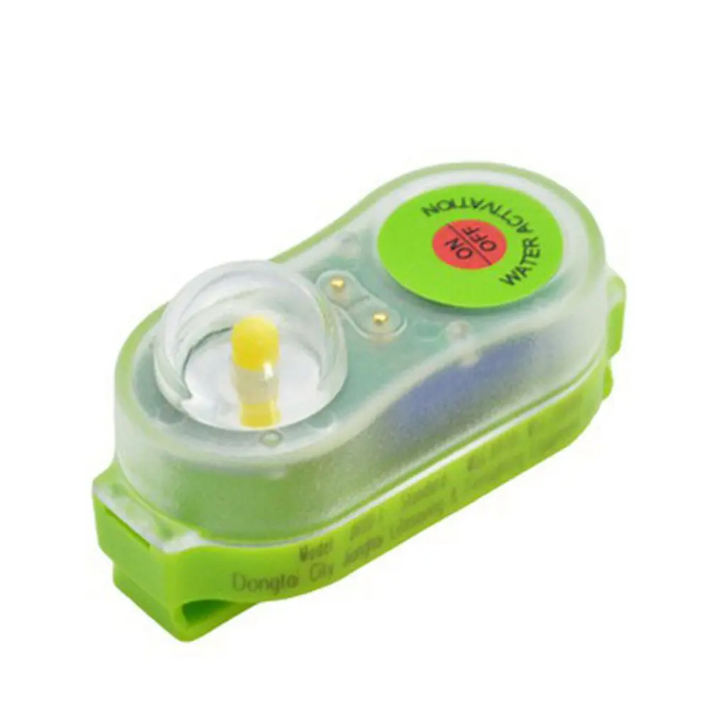 

Surfing Life Jacket Light LED Lithium Life Vest Light Seawater Self-Lighting Life Saving Flashlight Conspicuous Attract Light