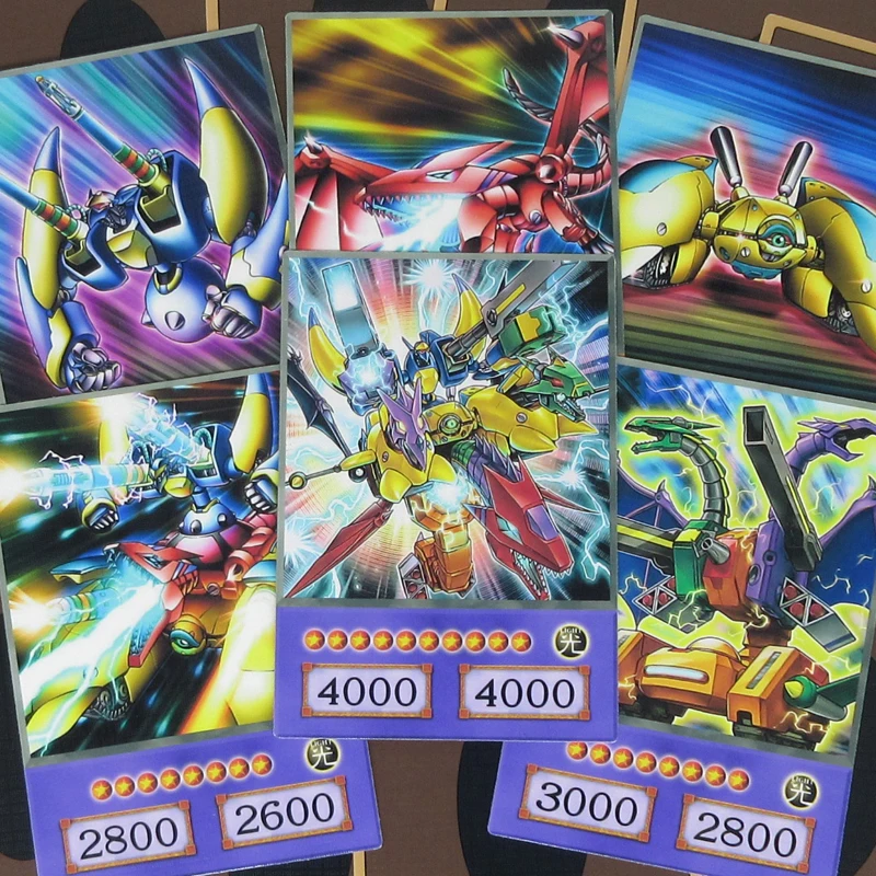  16pcs/set Yu-Gi-Oh Machine Union Anime Style Cards VWXYZ AtoZ Seto Kaiba Fusion Dragon Cannon Yugio