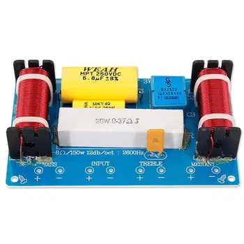 

WEAH-338 3 Way 120W Speaker Audio Frequency Divider Loudspeaker Crossover Filter M5TD