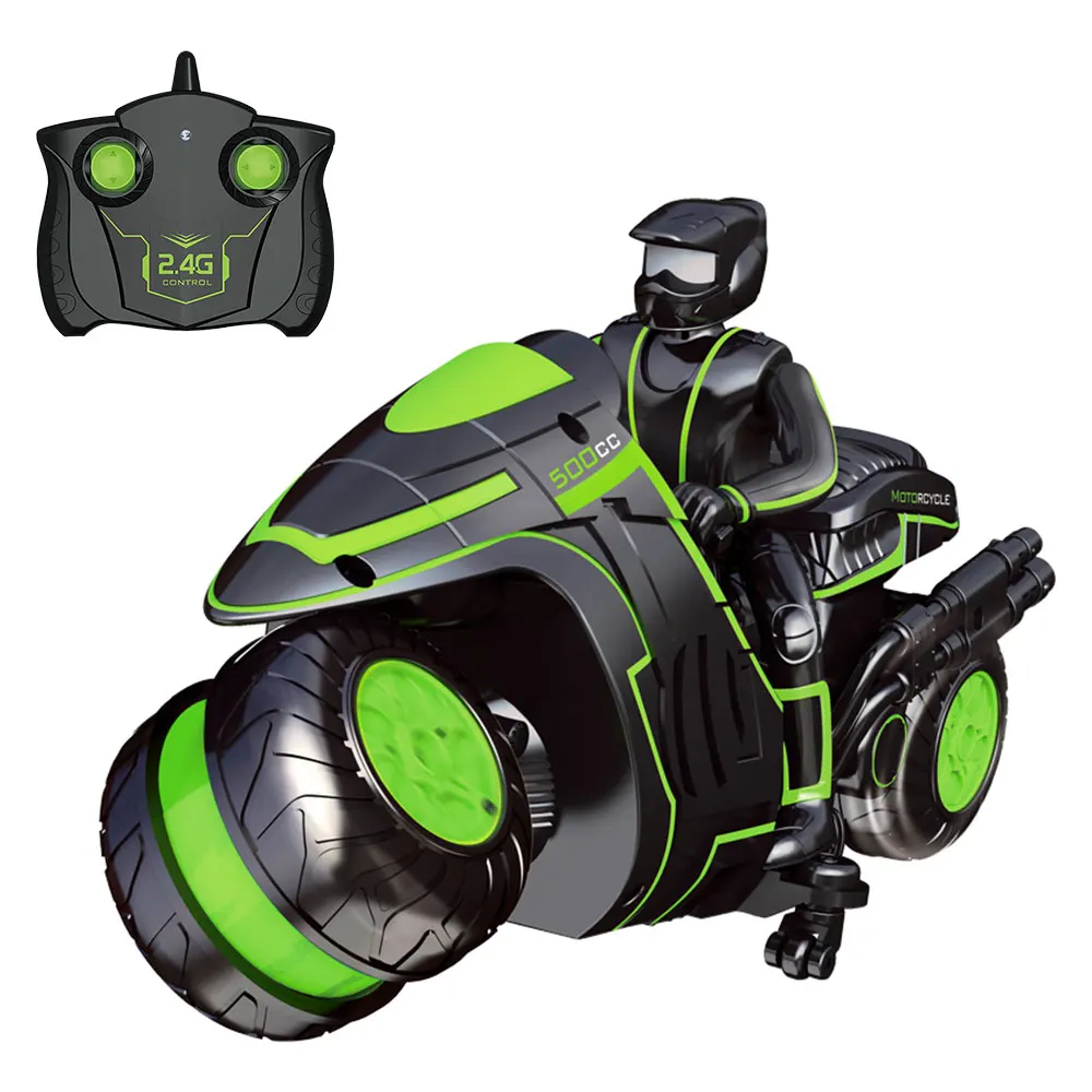 RC трюк мотоцикл 2,4 Ghz 3D вращающийся дрейф трюк гоночный мотоцикл электрический пульт дистанционного управления мальчик RC игрушки для детей