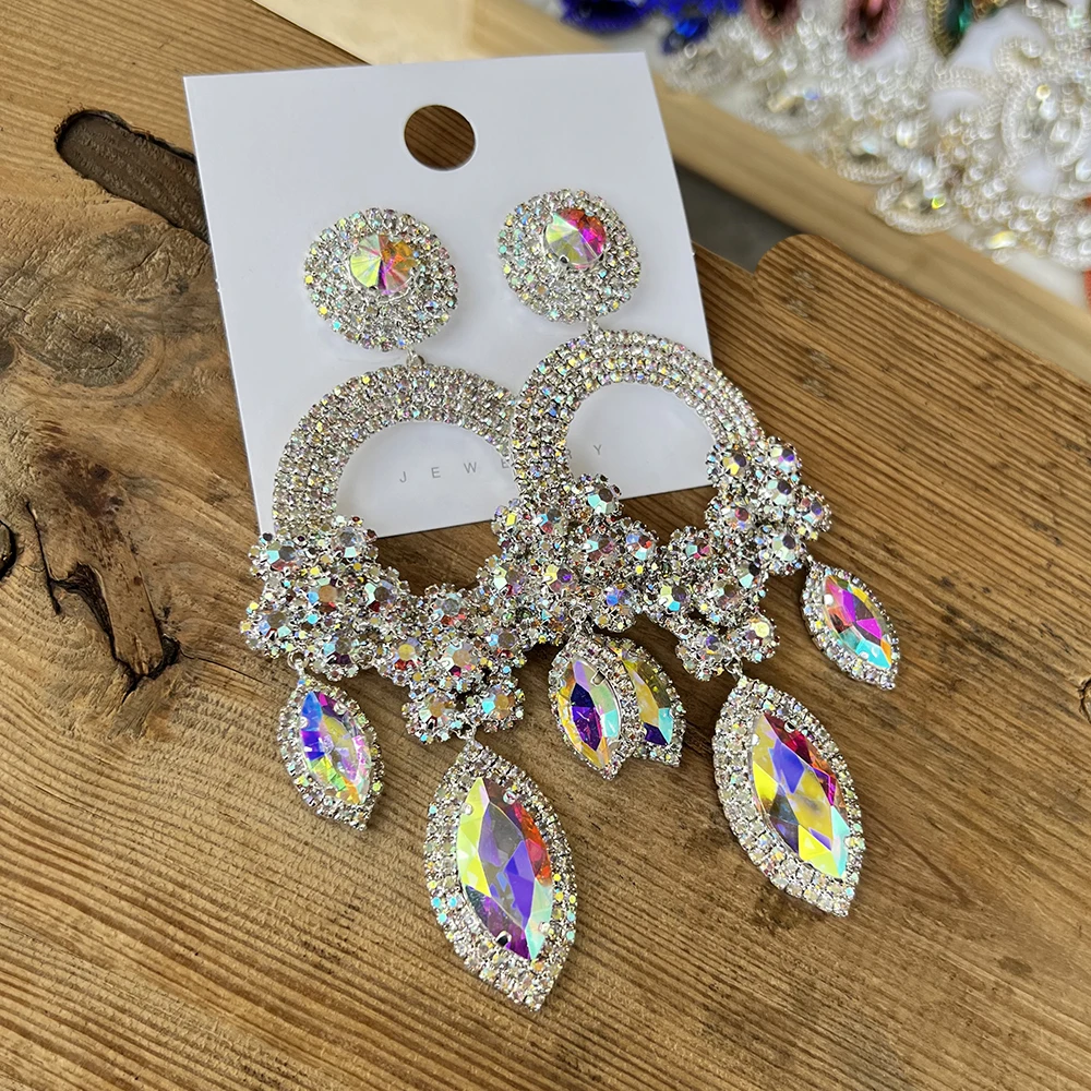 2025 New Rhinestone Earrings For Women High Quality Fashion Big