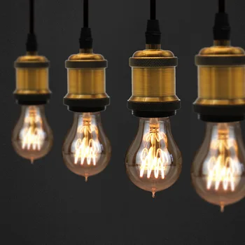 

Led Bulbs Vintage Light Bulb 4W Dimmable 220V Led Filament A60 Quad Loop Bulb Specialty Decorative Ligth Bulb Yellow Warm