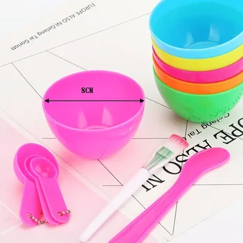 

1 Set 4 In 1 DIY Facial Mask Mixing Bowl Brush Spoon Stick Brush Face Care Set Women Facial Beauty Professional Kits Tools