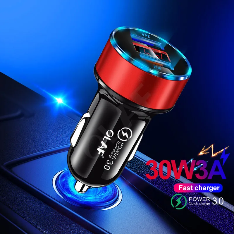 3.1A 5V Dual USB Автомобильное зарядное устройство с светодиодный дисплей универсальный телефон автомобильное зарядное устройство для Xiaomi samsung S8 S9 S10 iPhone X 7 8 Plus планшет