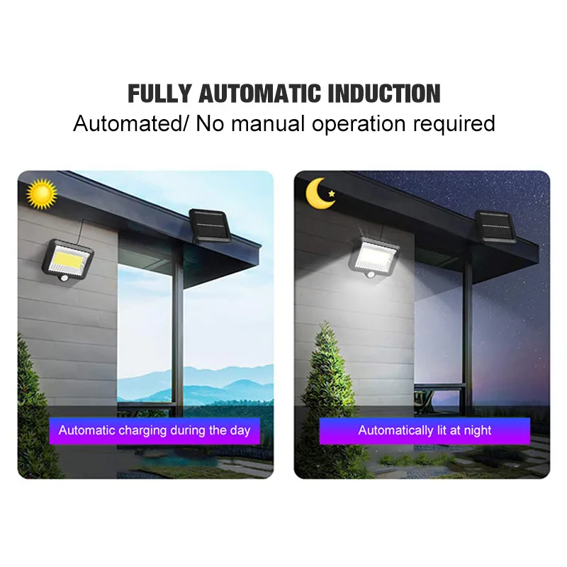 Solar garden light Luz Solar Lamp with Motion Sensor Solar Light Outdoors IP65 High Power LED Solar guirlande solaire exterieur