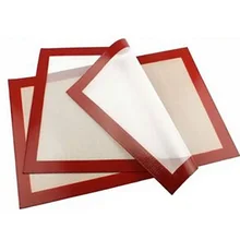 Прочный силиконовый коврик для выпечки инструмент 30x21 см многоразовый торт Скалка коврик высокая термостойкость пиццы пищевой